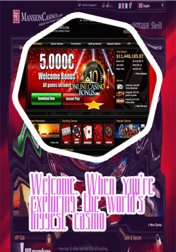 Mansion casino welcome bonus